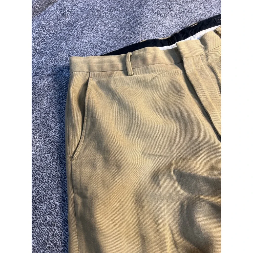 Banana Republic Dress Chino Khaki Tan Cotton Pants 34x30 Mens Straight Leg